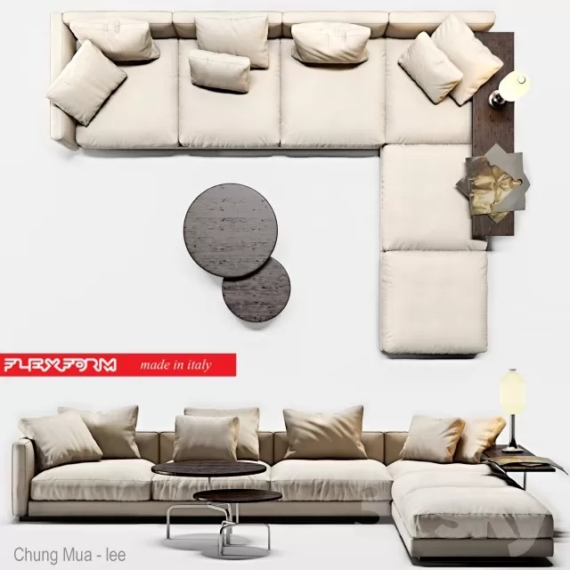 3DSKYFREE – LIVINGROOM - SOFA 3DS MAX MODELS