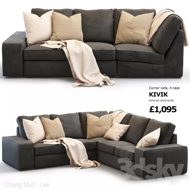 3DSKYFREE – LIVINGROOM - SOFA 3DS MAX MODELS