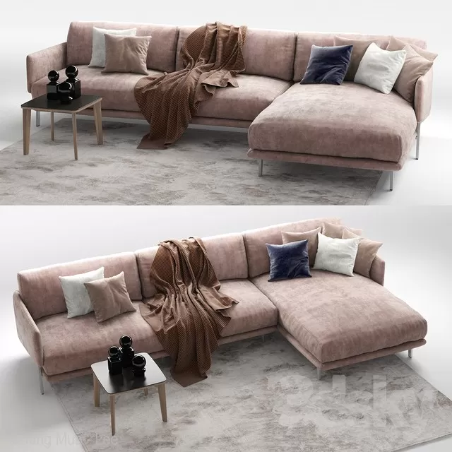 3DSKYFREE – LIVINGROOM - SOFA 3DS MAX MODELS