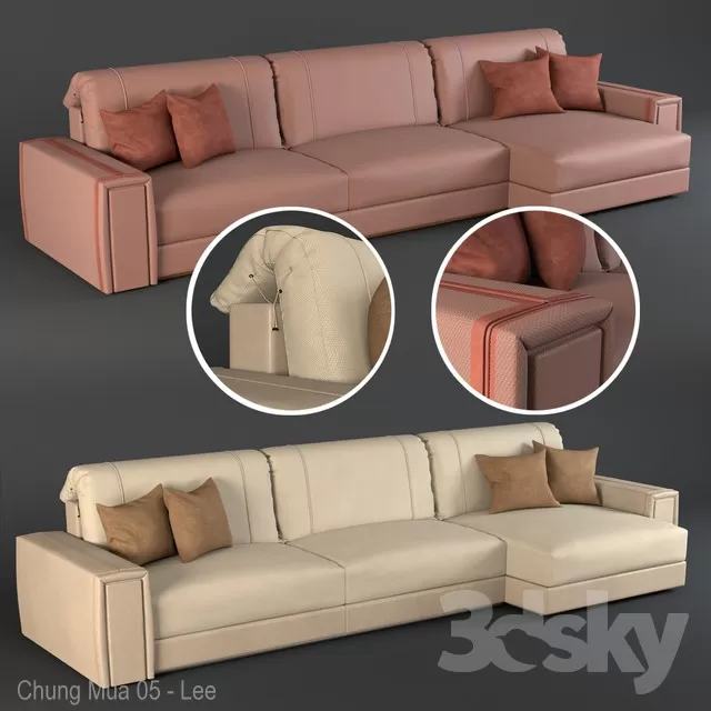 3DSKYFREE – LIVINGROOM - SOFA 3DS MAX MODELS