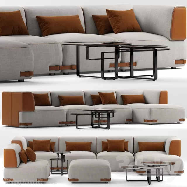 3DSKYFREE – LIVINGROOM - SOFA 3DS MAX MODELS