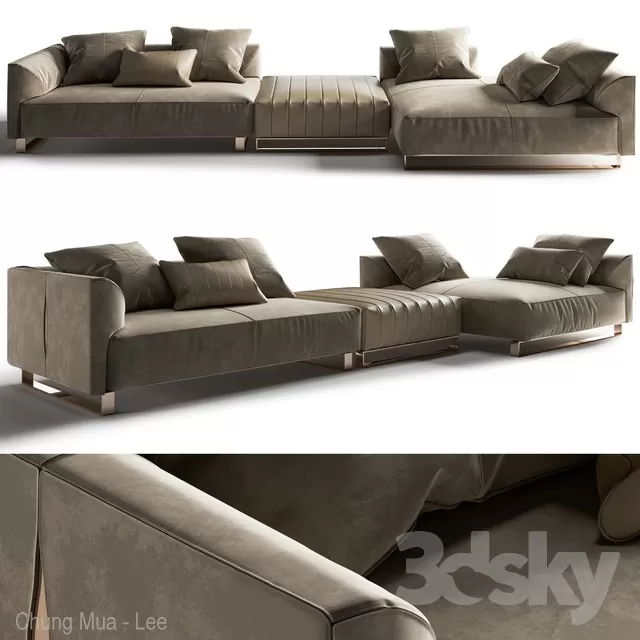 3DSKYFREE – LIVINGROOM - SOFA 3DS MAX MODELS
