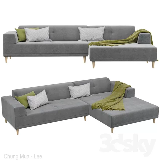 3DSKYFREE – LIVINGROOM - SOFA 3DS MAX MODELS