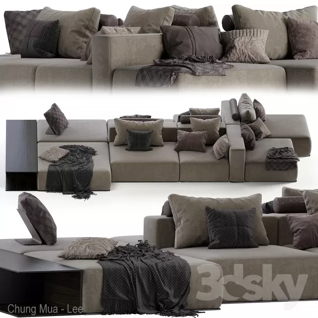 LIVINGROOM - SOFA 3D MODELS