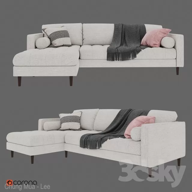 3DSKYFREE – LIVINGROOM - SOFA 3DS MAX MODELS
