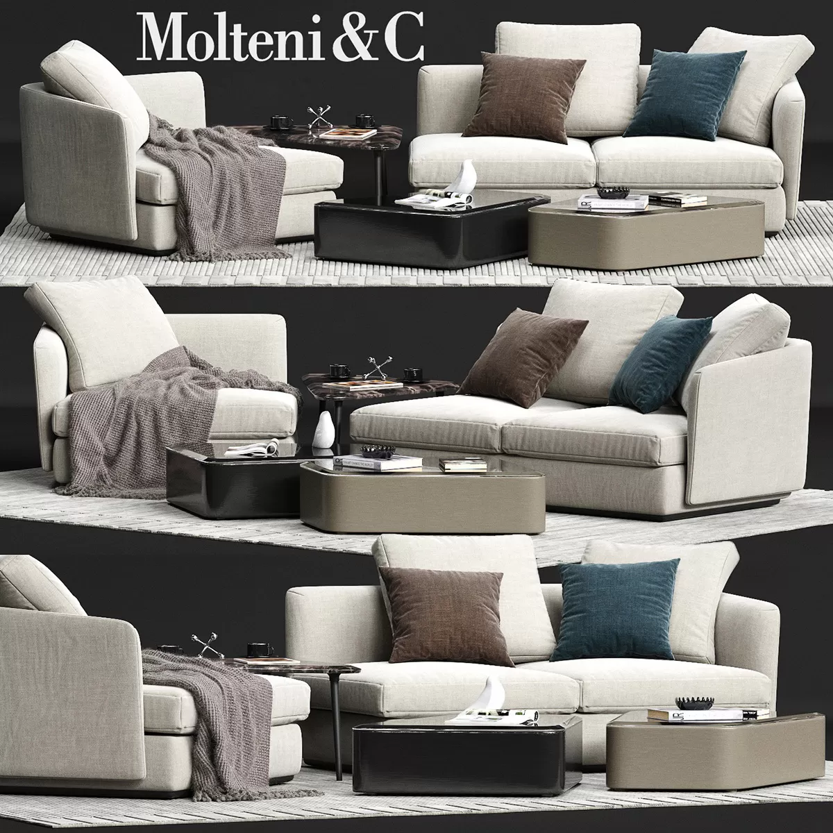 3DSKYFREE – LIVINGROOM - SOFA 3DS MAX MODELS