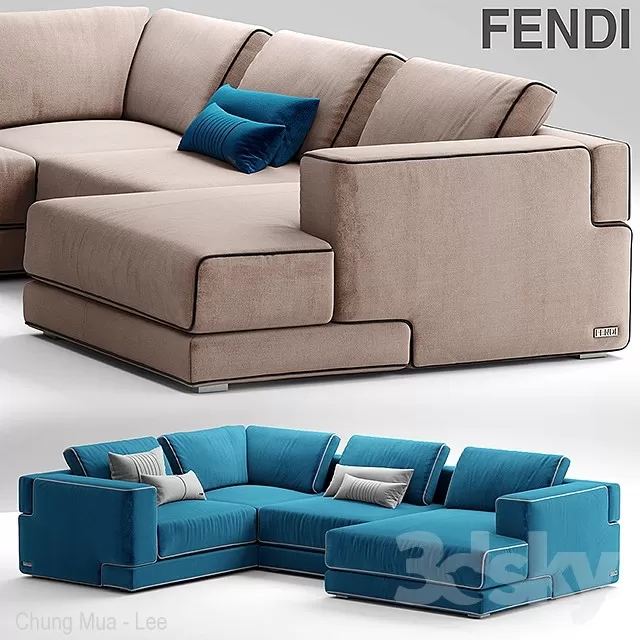 3DSKYFREE – LIVINGROOM - SOFA 3DS MAX MODELS