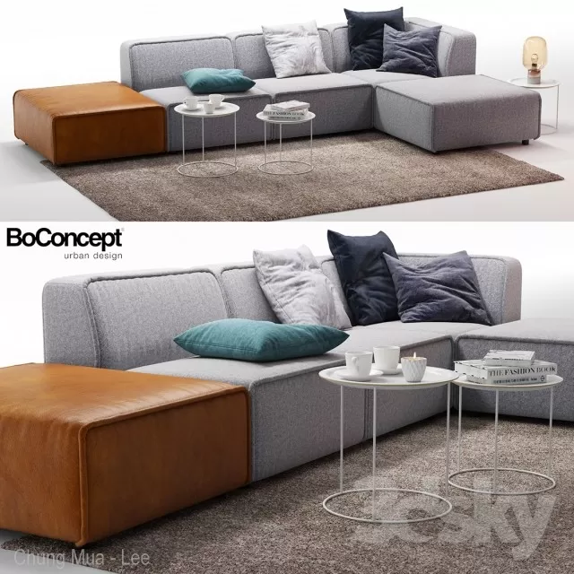 3DSKYFREE – LIVINGROOM - SOFA 3DS MAX MODELS