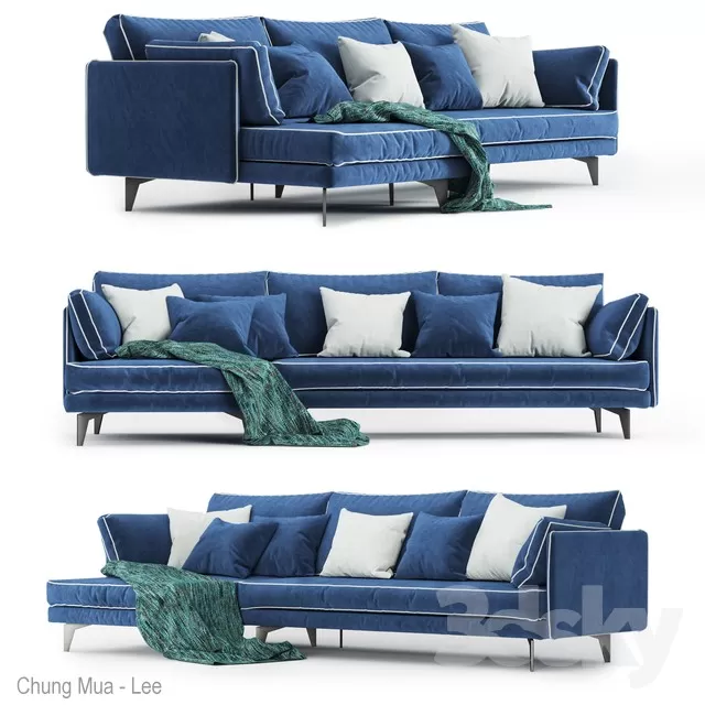 3DSKYFREE – LIVINGROOM - SOFA 3DS MAX MODELS