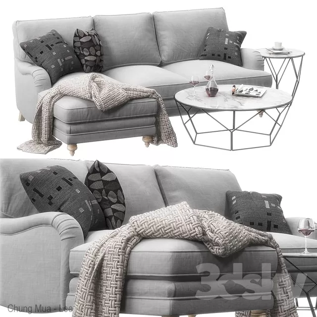 3DSKYFREE – LIVINGROOM - SOFA 3DS MAX MODELS