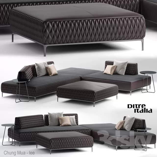 3DSKYFREE – LIVINGROOM - SOFA - BLOCKS 3DS MAX MODELS