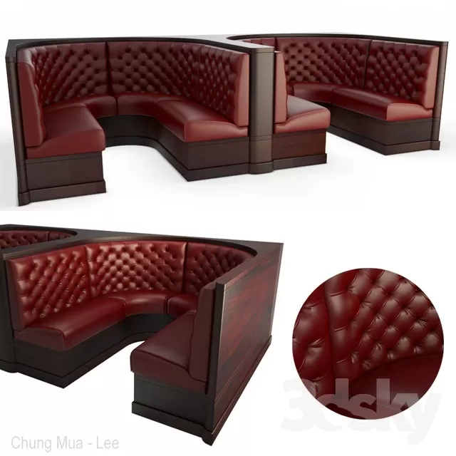 3DSKYFREE – LIVINGROOM - SOFA - CIRCLE 3DS MAX MODELS