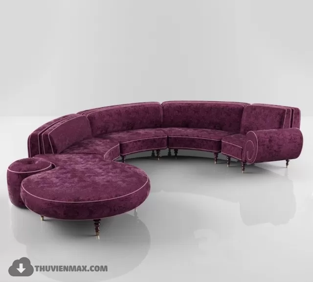 LIVINGROOM - SOFA - CIRCLE 3D MODELS