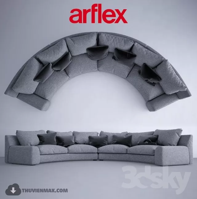 LIVINGROOM - SOFA - CIRCLE 3D MODELS