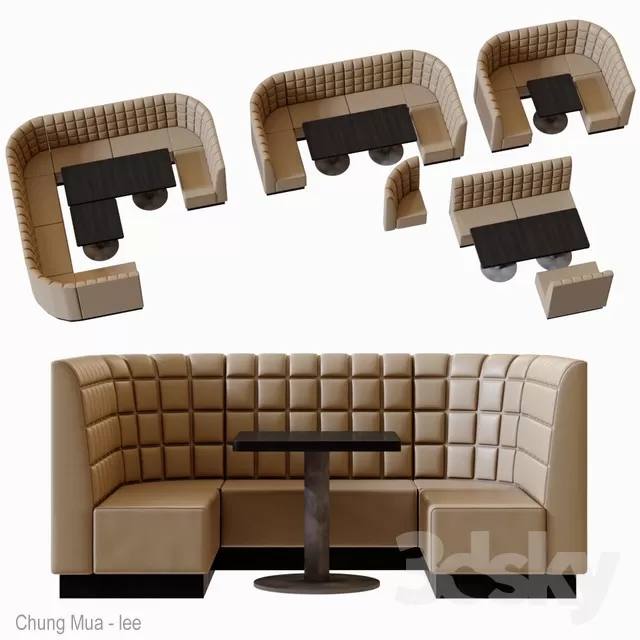3DSKYFREE – LIVINGROOM - SOFA - CIRCLE 3DS MAX MODELS