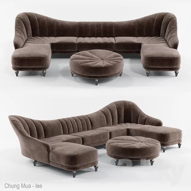 3DSKYFREE – LIVINGROOM - SOFA - CIRCLE 3DS MAX MODELS