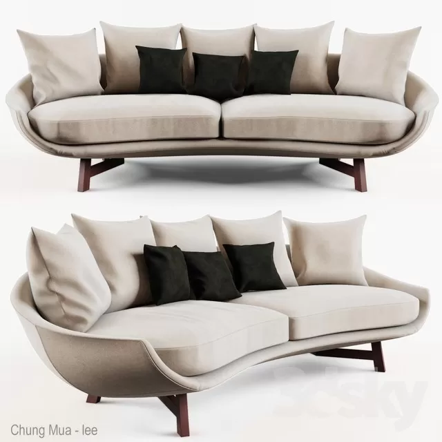 3DSKYFREE – LIVINGROOM - SOFA - CIRCLE 3DS MAX MODELS