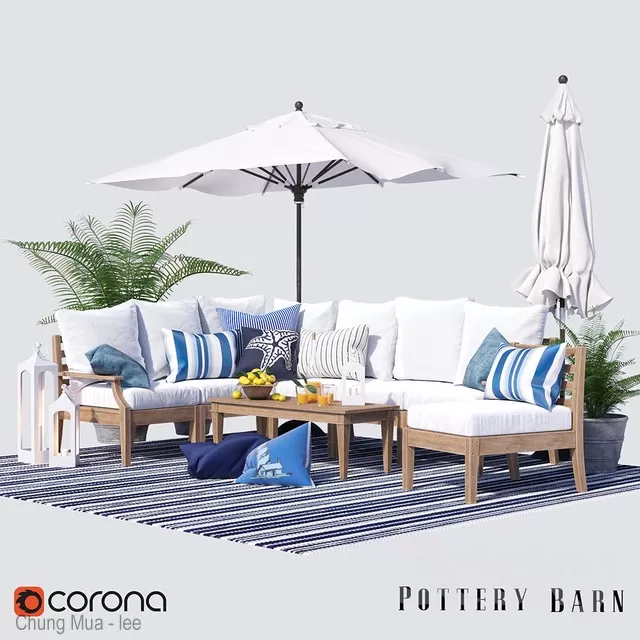 3DSKYFREE – LIVINGROOM - SOFA - EXTERIOR 3DS MAX MODELS