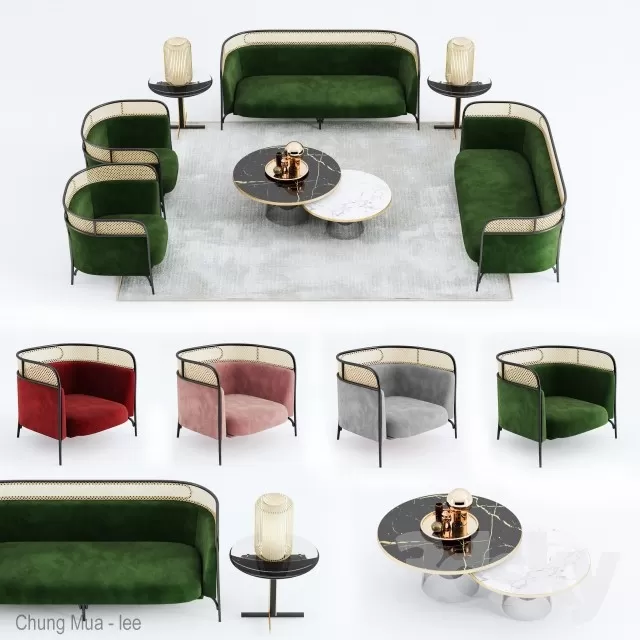 3DSKYFREE – LIVINGROOM - SOFA - EXTERIOR 3DS MAX MODELS