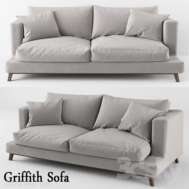 3DSKYFREE – LIVINGROOM - SOFA - LONG 3DS MAX MODELS