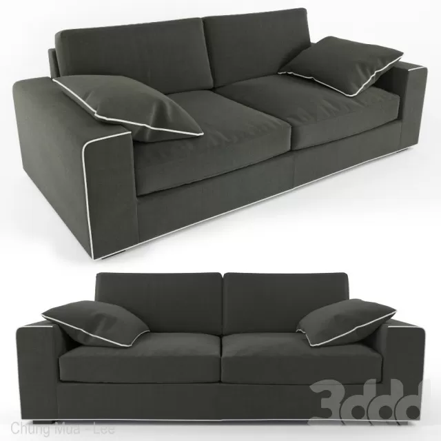 3DSKYFREE – LIVINGROOM - SOFA - LONG 3DS MAX MODELS