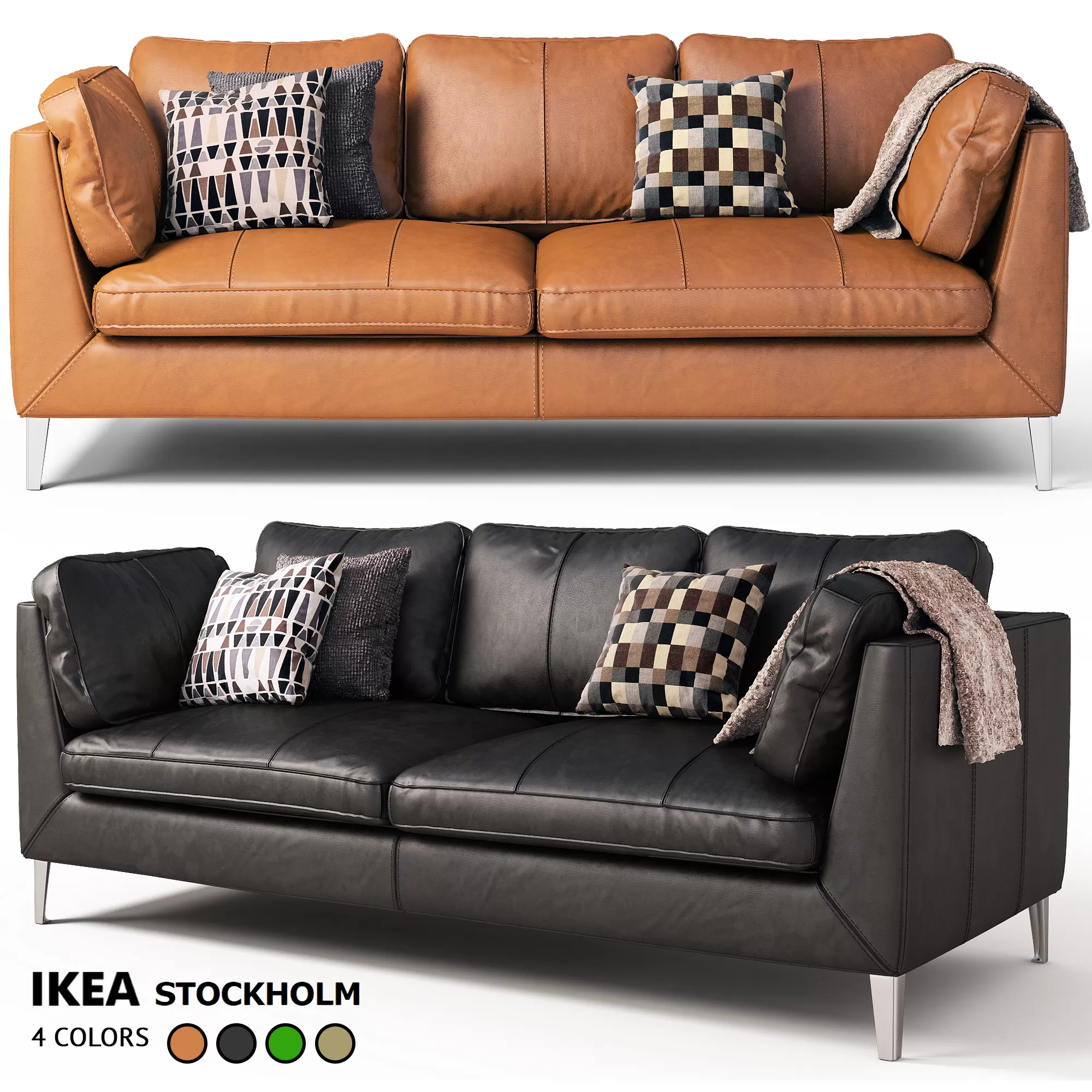 3DSKYFREE – LIVINGROOM - SOFA - LONG 3DS MAX MODELS
