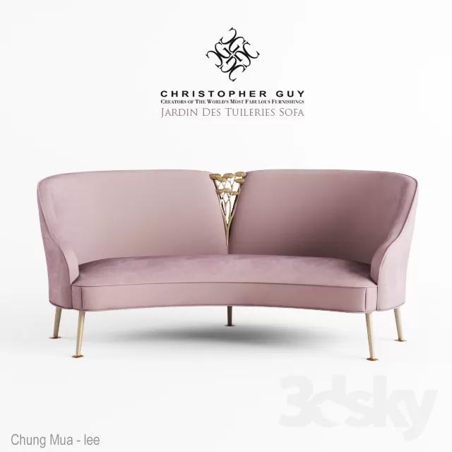 3DSKYFREE – LIVINGROOM - SOFA - LONG 3DS MAX MODELS