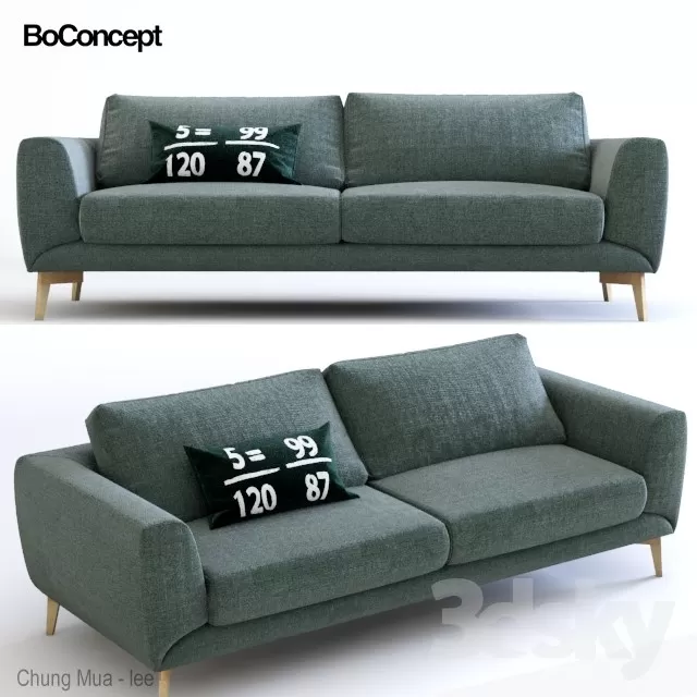 3DSKYFREE – LIVINGROOM - SOFA - LONG 3DS MAX MODELS