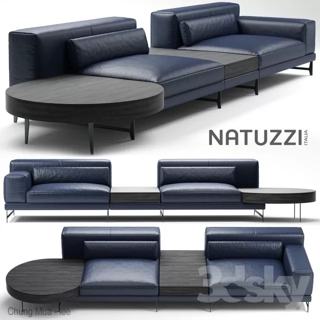 3DSKYFREE – LIVINGROOM - SOFA - LONG 3DS MAX MODELS