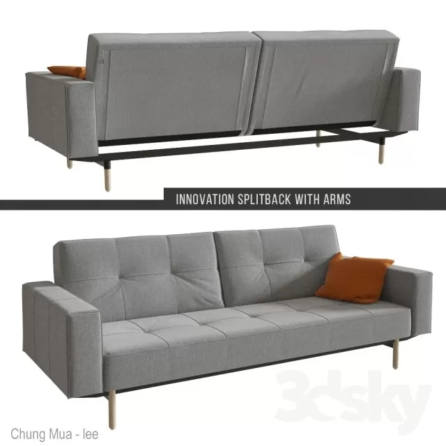 3DSKYFREE – LIVINGROOM - SOFA - LONG 3DS MAX MODELS