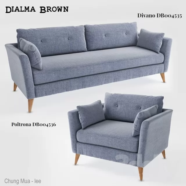 3DSKYFREE – LIVINGROOM - SOFA - LONG 3DS MAX MODELS