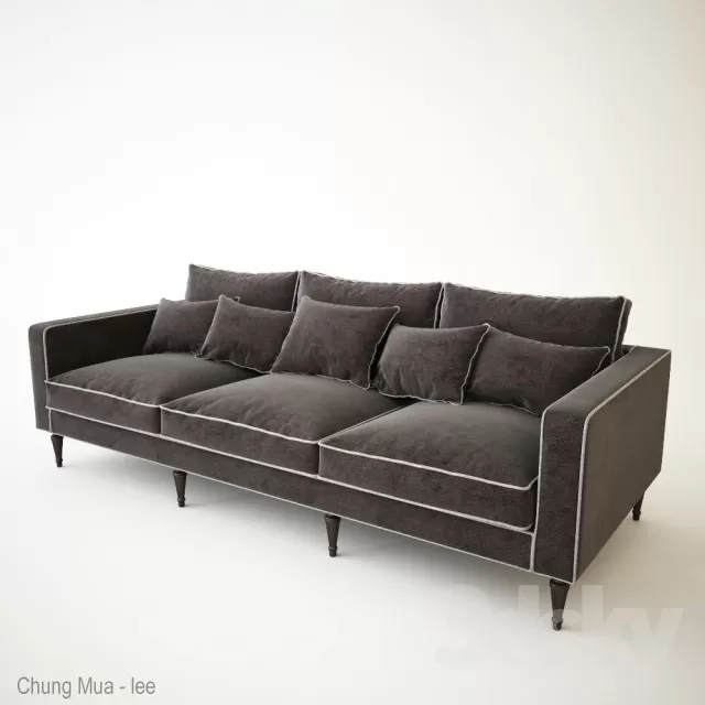 3DSKYFREE – LIVINGROOM - SOFA - LONG 3DS MAX MODELS