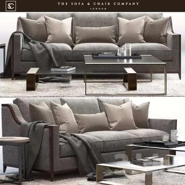 3DSKYFREE – LIVINGROOM - SOFA - LONG 3DS MAX MODELS
