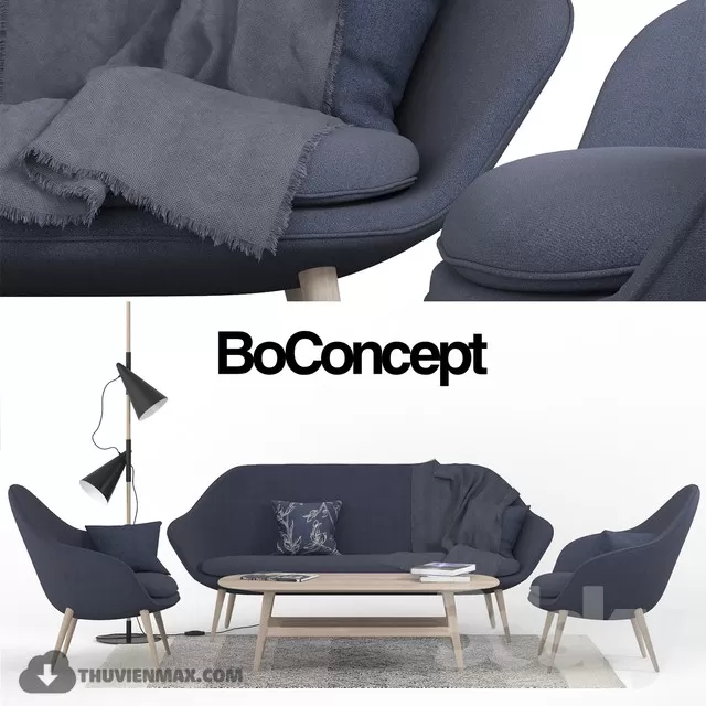 3DSKYFREE – LIVINGROOM - SOFA - LONG 3DS MAX MODELS