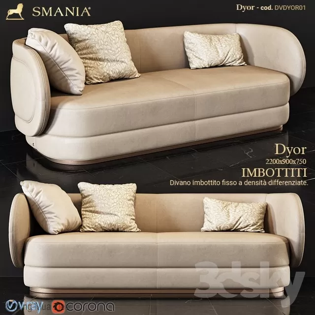 3DSKYFREE – LIVINGROOM - SOFA - LONG 3DS MAX MODELS