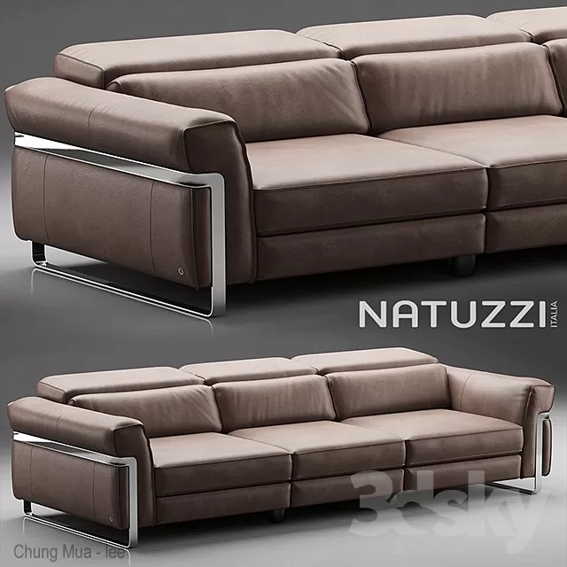 3DSKYFREE – LIVINGROOM - SOFA - LONG 3DS MAX MODELS