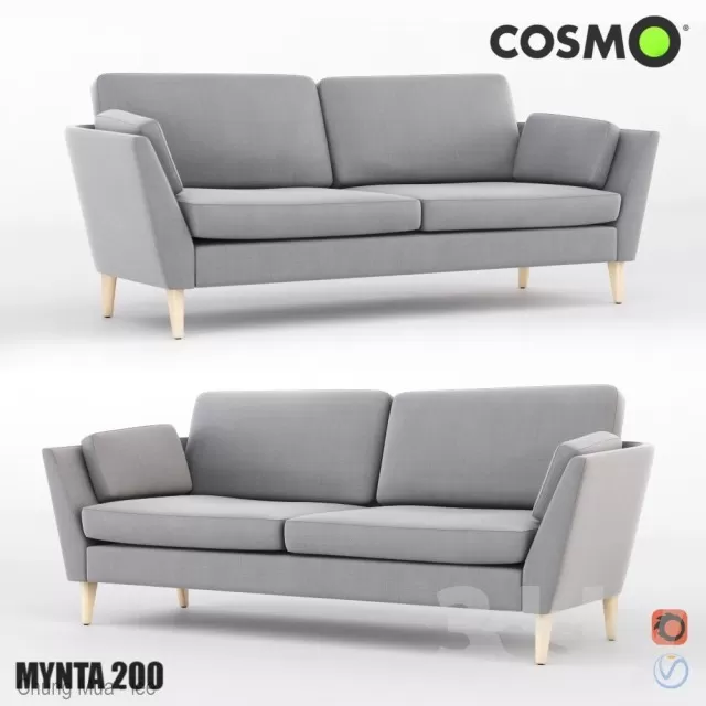 3DSKYFREE – LIVINGROOM - SOFA - LONG 3DS MAX MODELS