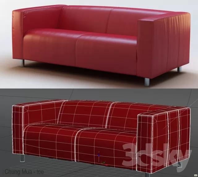 3DSKYFREE – LIVINGROOM - SOFA - LONG 3DS MAX MODELS