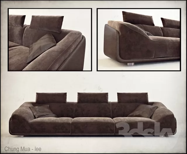 3DSKYFREE – LIVINGROOM - SOFA - LONG 3DS MAX MODELS