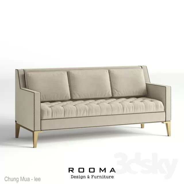3DSKYFREE – LIVINGROOM - SOFA - LONG 3DS MAX MODELS