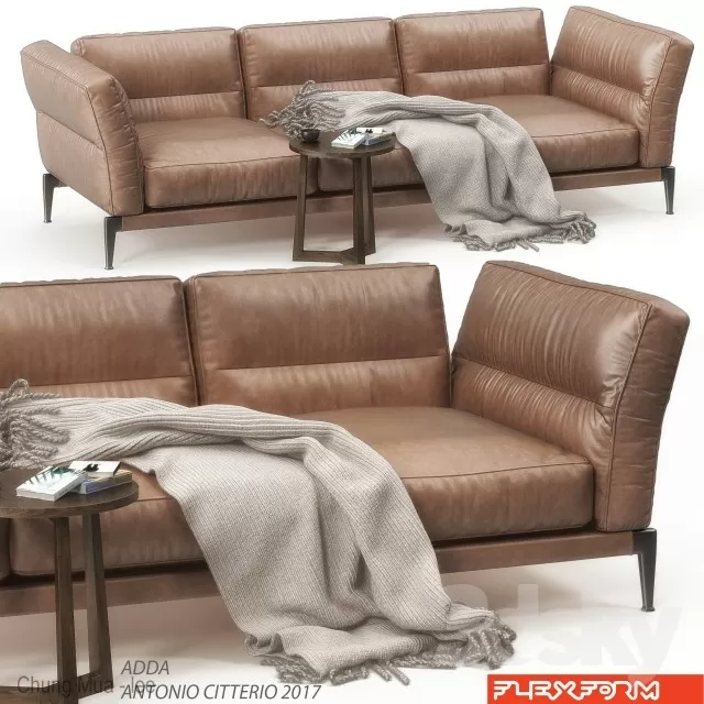 3DSKYFREE – LIVINGROOM - SOFA - LONG 3DS MAX MODELS