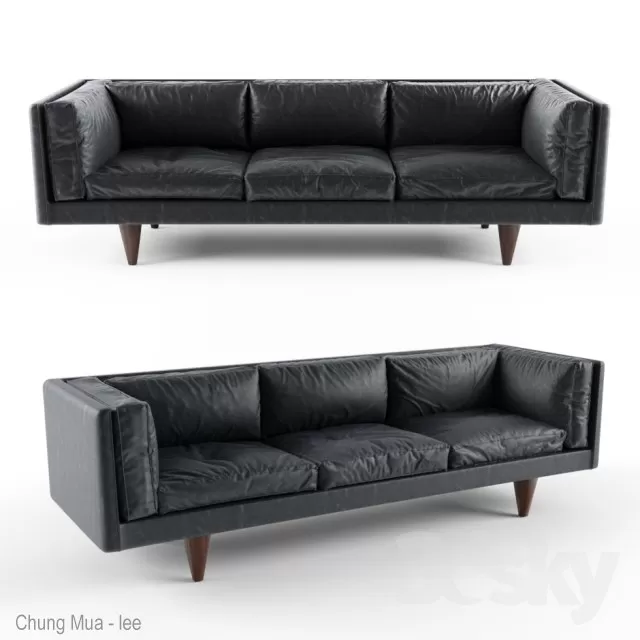 3DSKYFREE – LIVINGROOM - SOFA - LONG 3DS MAX MODELS