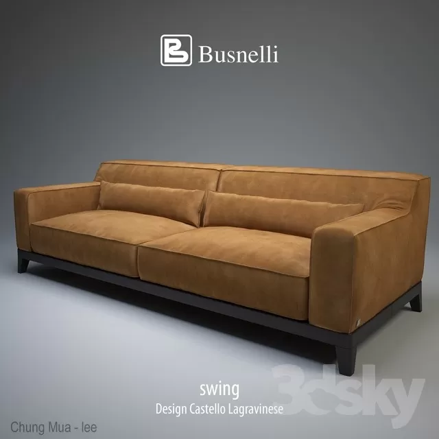 3DSKYFREE – LIVINGROOM - SOFA - LONG 3DS MAX MODELS