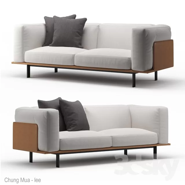 3DSKYFREE – LIVINGROOM - SOFA - LONG 3DS MAX MODELS