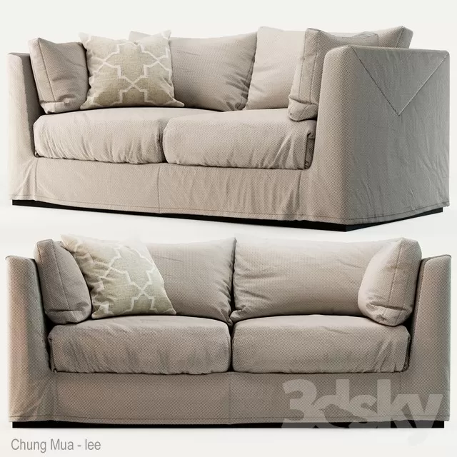 3DSKYFREE – LIVINGROOM - SOFA - LONG 3DS MAX MODELS