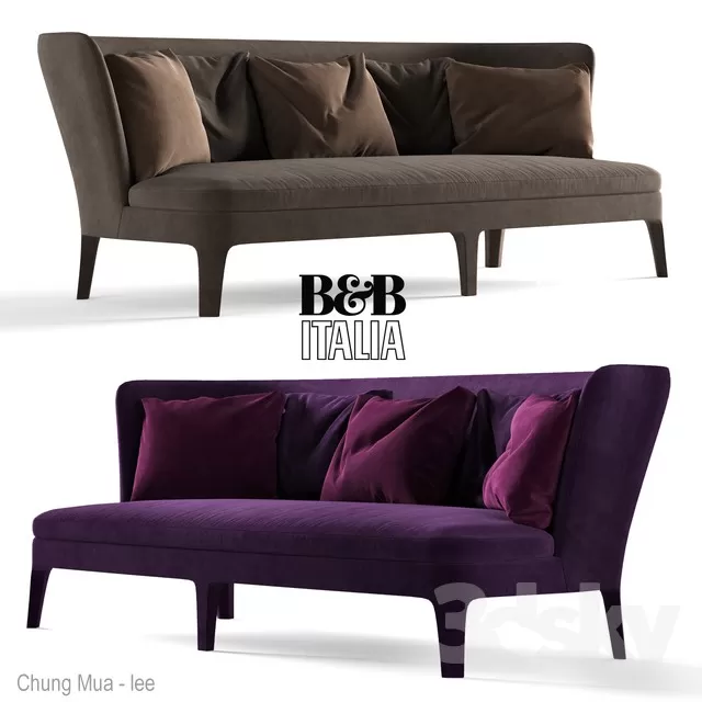 3DSKYFREE – LIVINGROOM - SOFA - LONG 3DS MAX MODELS