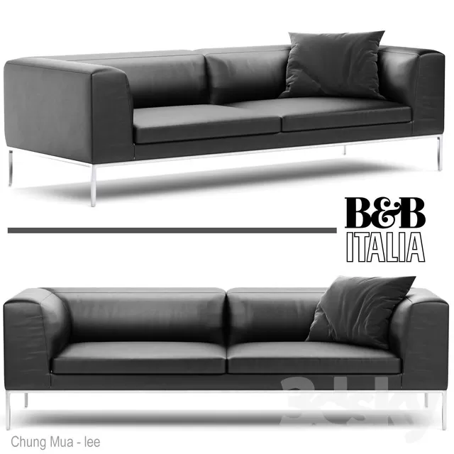 3DSKYFREE – LIVINGROOM - SOFA - LONG 3DS MAX MODELS