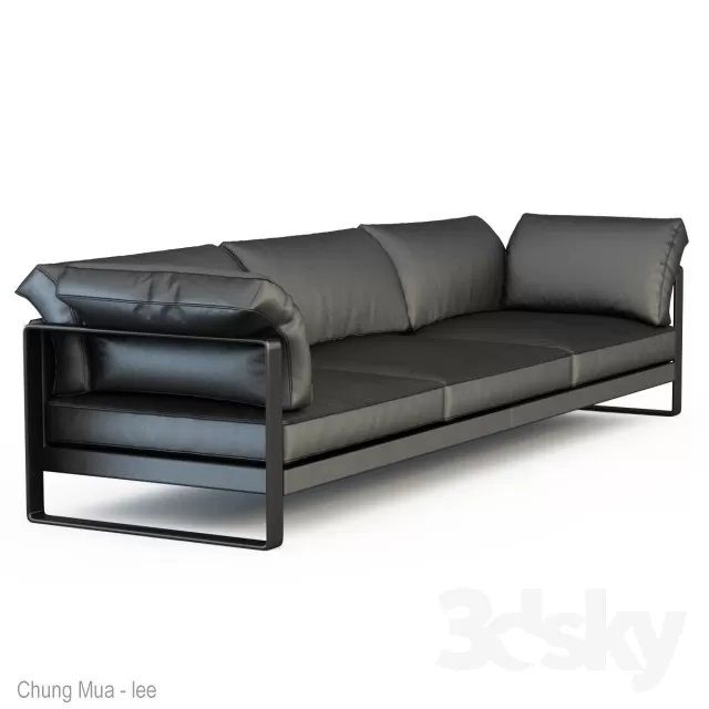 3DSKYFREE – LIVINGROOM - SOFA - LONG 3DS MAX MODELS