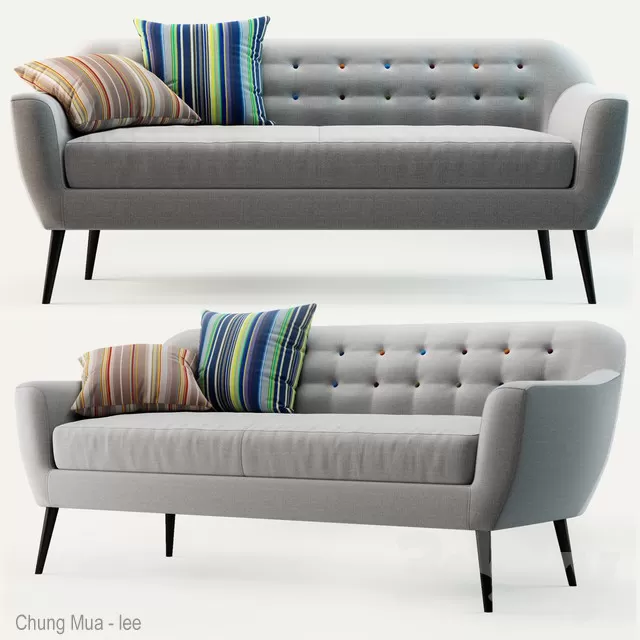 3DSKYFREE – LIVINGROOM - SOFA - LONG 3DS MAX MODELS