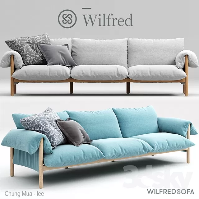 3DSKYFREE – LIVINGROOM - SOFA - LONG 3DS MAX MODELS